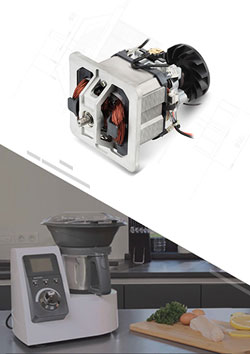 230V厨师机电机1270W多功能厨房料理机交流串激电机