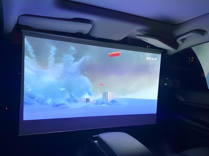 汽车投影幕布卷管电机